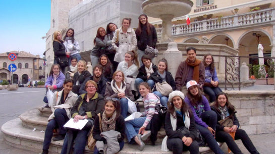 School group in Italy