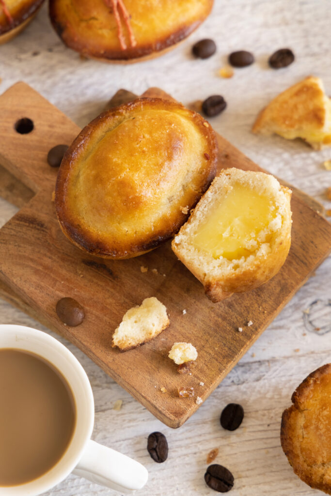 Pasticciotto, made of a ‘melt in your mouth’ shortcrust pastry filled with egg custard cream
